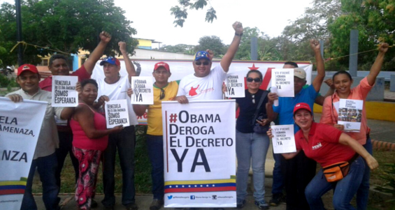 Apureños apoyan campaña contra OBAMA 23-03-2015